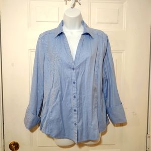 Ann Taylor Women's Bottom Down Shirt. Size 12